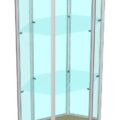 ВА-603 Витрина из профиля с угловая к ВА-600, 601